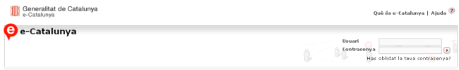Accés a e-Catalunya