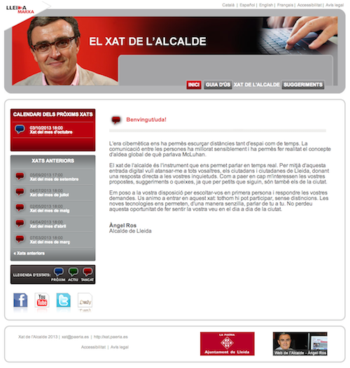 Xat de l'Alcalde de Lleida