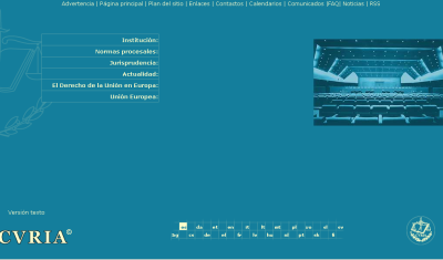 Espai web del TJCE: accés al formulari de cerca